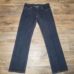 John Varvatos "USA" Authentic Fit Straigh-leg Dark-wash Jeans NWOT Size 34R